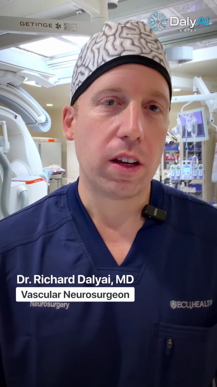 Dr. Richard Dalyai introduces himself from the angiography suite